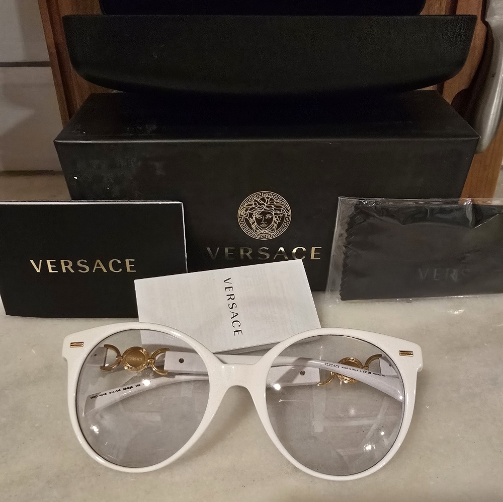 Versace White Sunglasses/Eyeglasses